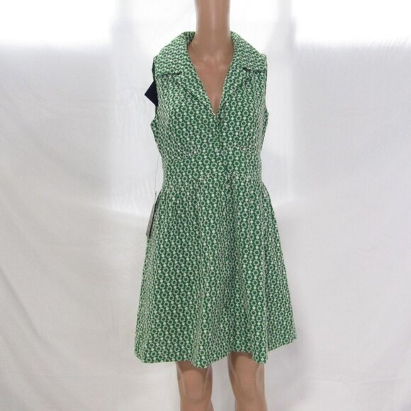 Pomander Place Women’s Noelle Eyelet Shirt Dress – Green – Size S - Picture 1 of 1